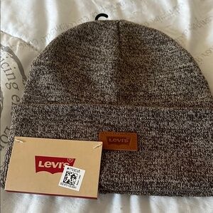 Levi's Dark Brown Knit Beanie